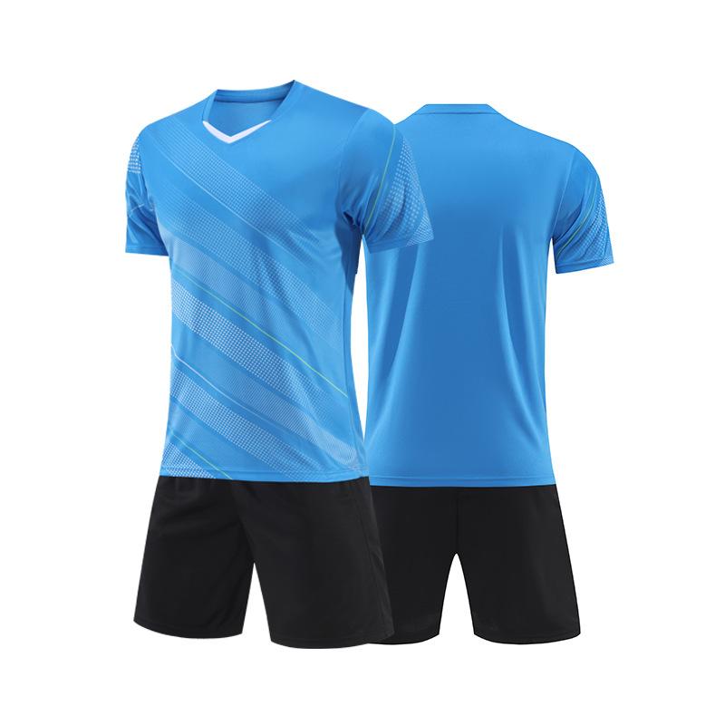Short-sleeved Football Jersey Set Spot Football Training Jersey Adult Children Same Football Jersey Men's