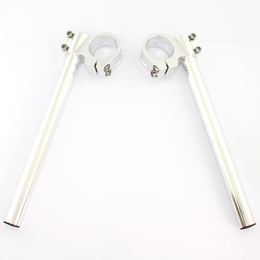 Universal 37mm Diameter Aluminum Machined Separate Handlebar Silver Handlebars/separate Kit,