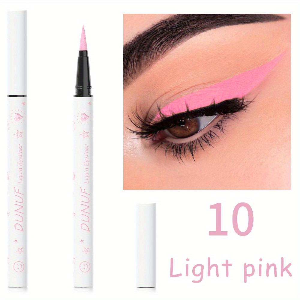 12 Colors Liquid Eyeliner Pen Long Lasting Waterproof White Black Green Blue Yellow Purple Eyeliner Pen