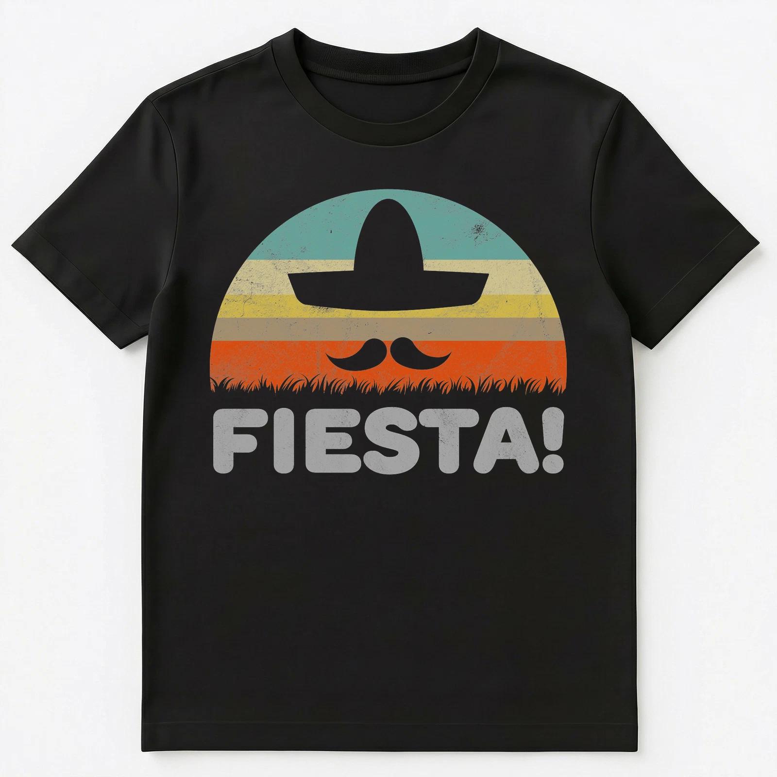 

Funny Retro Style Mexican Fiesta Unisex T-Shirt M
