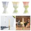 Candlestick Holder Lotus Candle Holder Creative Ornament Desktop Candle Stand for Thanksgiving Home Mantel Decoration