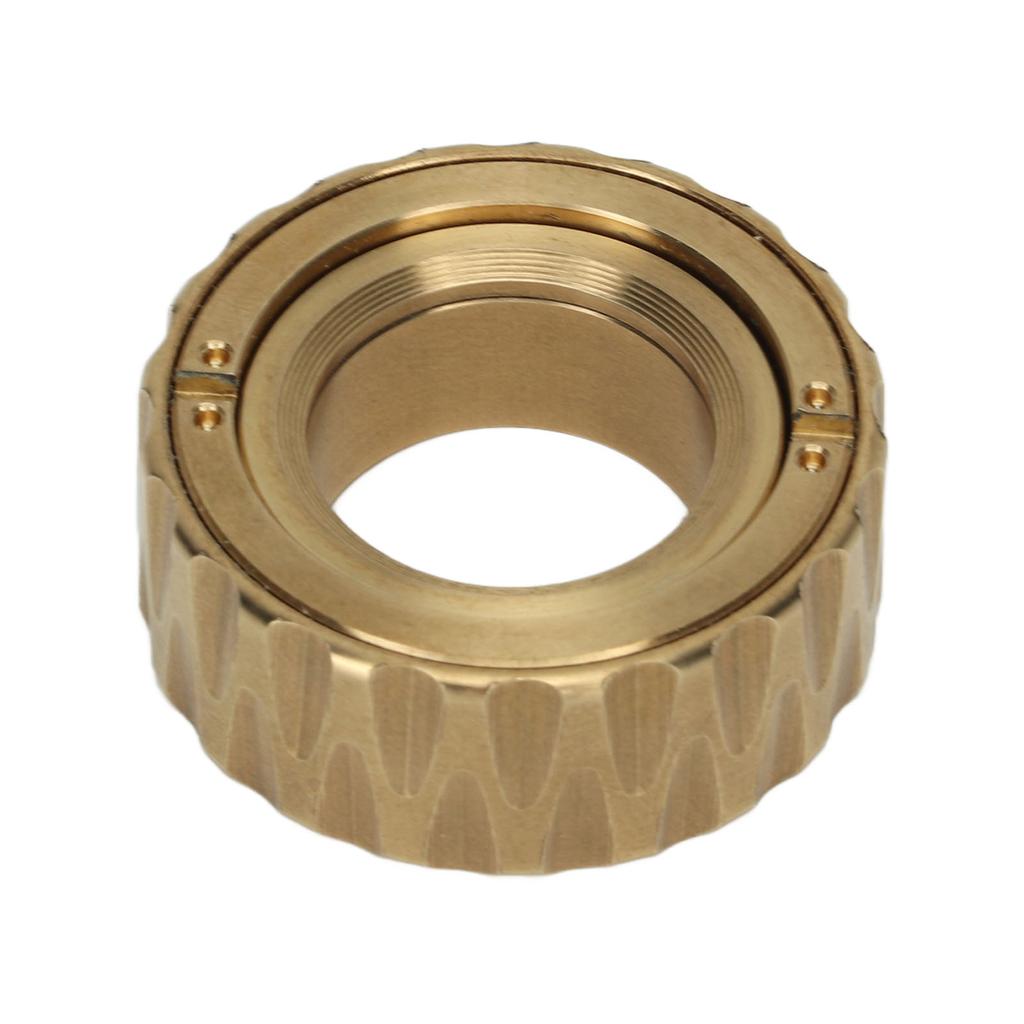 Mechanic Ratchet Ring Rotating Toy Adult Office Metal Stress Relief Fingertip Slider Sensory Toy