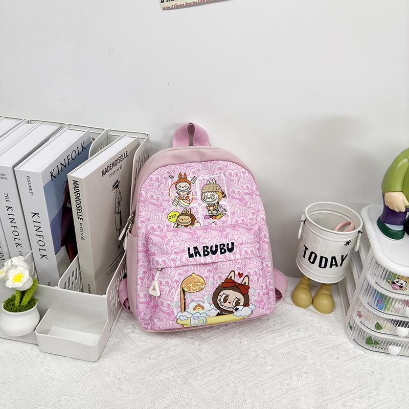 School Bag New Large-capacity Bag Labubu Cloth Cute Primary School Backpack Backpack School Bag