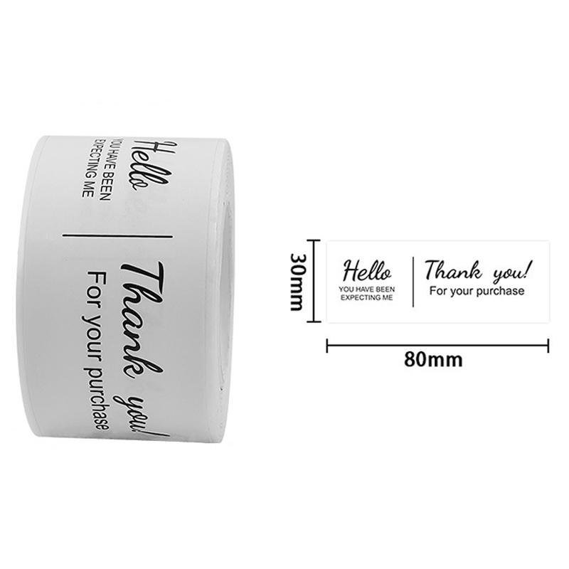 120pcs Thank You Sticker Seals  Nice to Meet You Too  Small Business Handmade Merchandise Decoration Stickers for Packaging