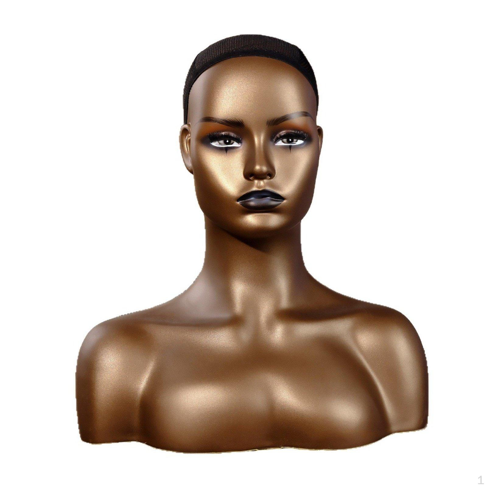 Hair Display Head Smooth Finished Hairpiece Mannequin Life Look for Salon, Photo Photography