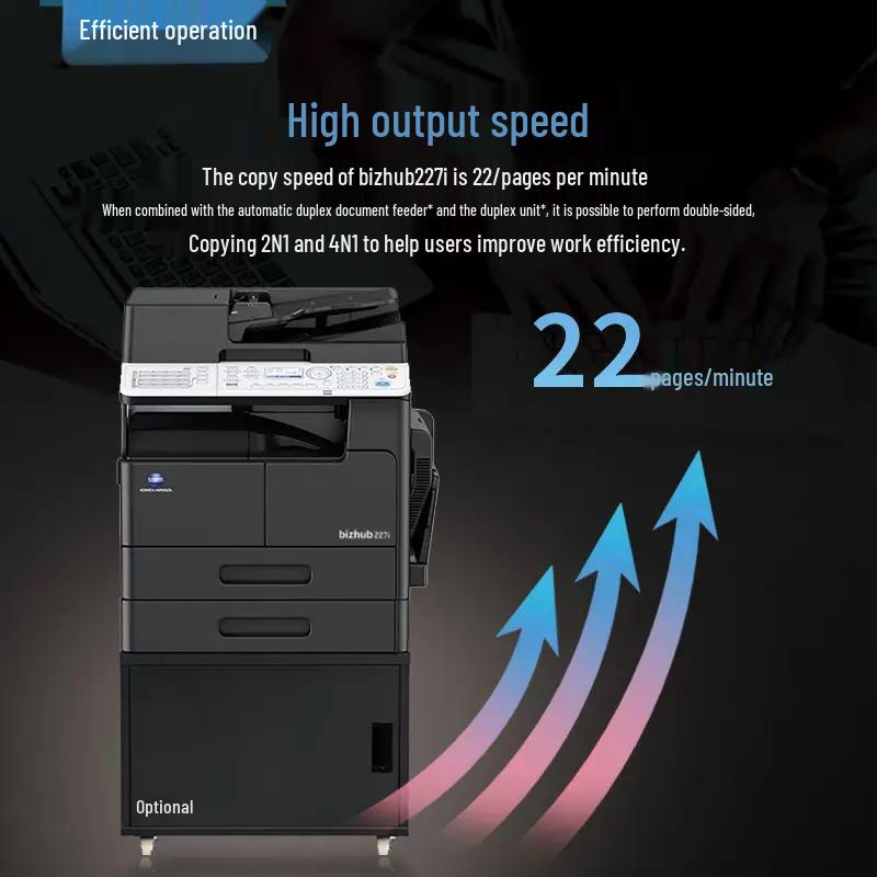 Konica Minolta Bizhub 287 A3 Black & White MFP CN Plug (adapter Included)