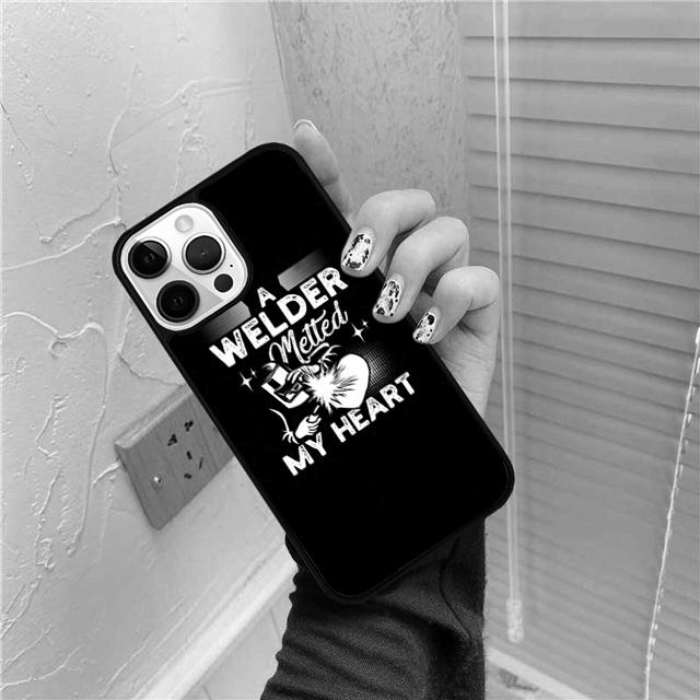 

My Heart Belongs To An Awesome Welder Phone Case For For iPhone 17 Air 16 15 11 12 13 14 Pro Ma Plus coque iPhone 13