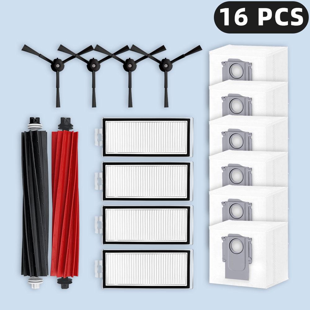 Kompatibel mit ( Roborock Q8 Max, Q8 Max+, Q5 Pro, Q5 Pro+, Q5 Max+, Q5 DuoRoller+ ) Ersatzteile Filter Haupt-Seitenbürste Staubbeutel