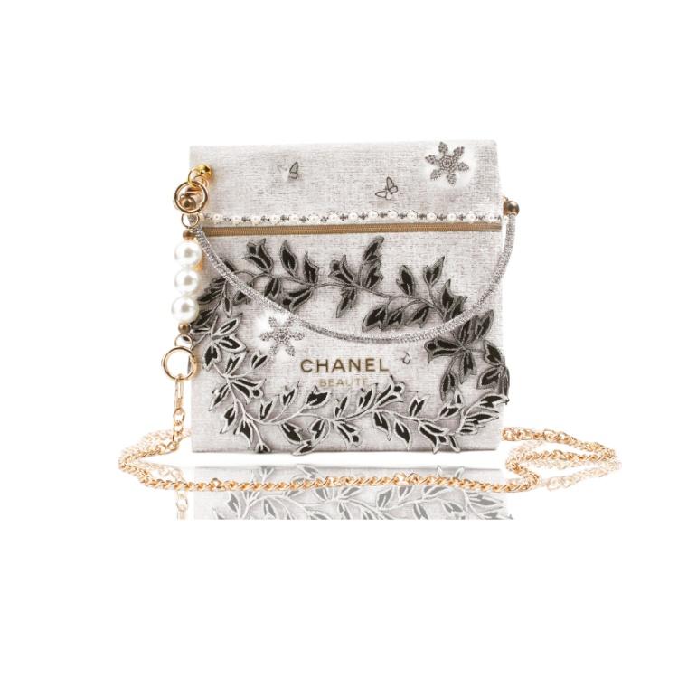 

Handmade DIY Chanel-inspired Upcycled Makeup Bag Makeup Bag