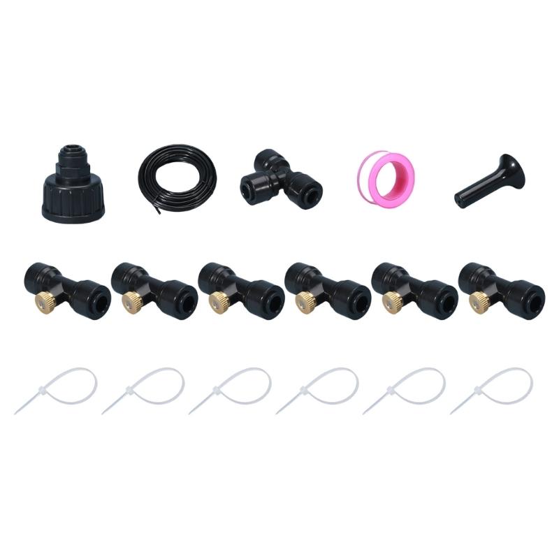 Watering System for Garden DIY Plant Kits Misting Sprinkler Greenhouse Accessories Easy Installation Irrigation Kits