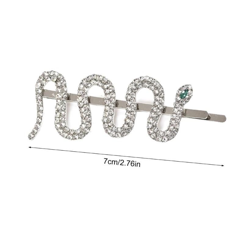 Fashion Hair Clip Snake Headpieces with Rhinestones And Alloy Designs Hair Accessories For Elegant Hairstyles