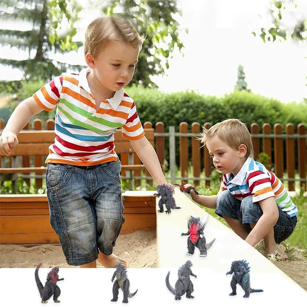 6 Pcs Godzilla Mini Action Figures for Garden/Room/Party Ornament Accessories