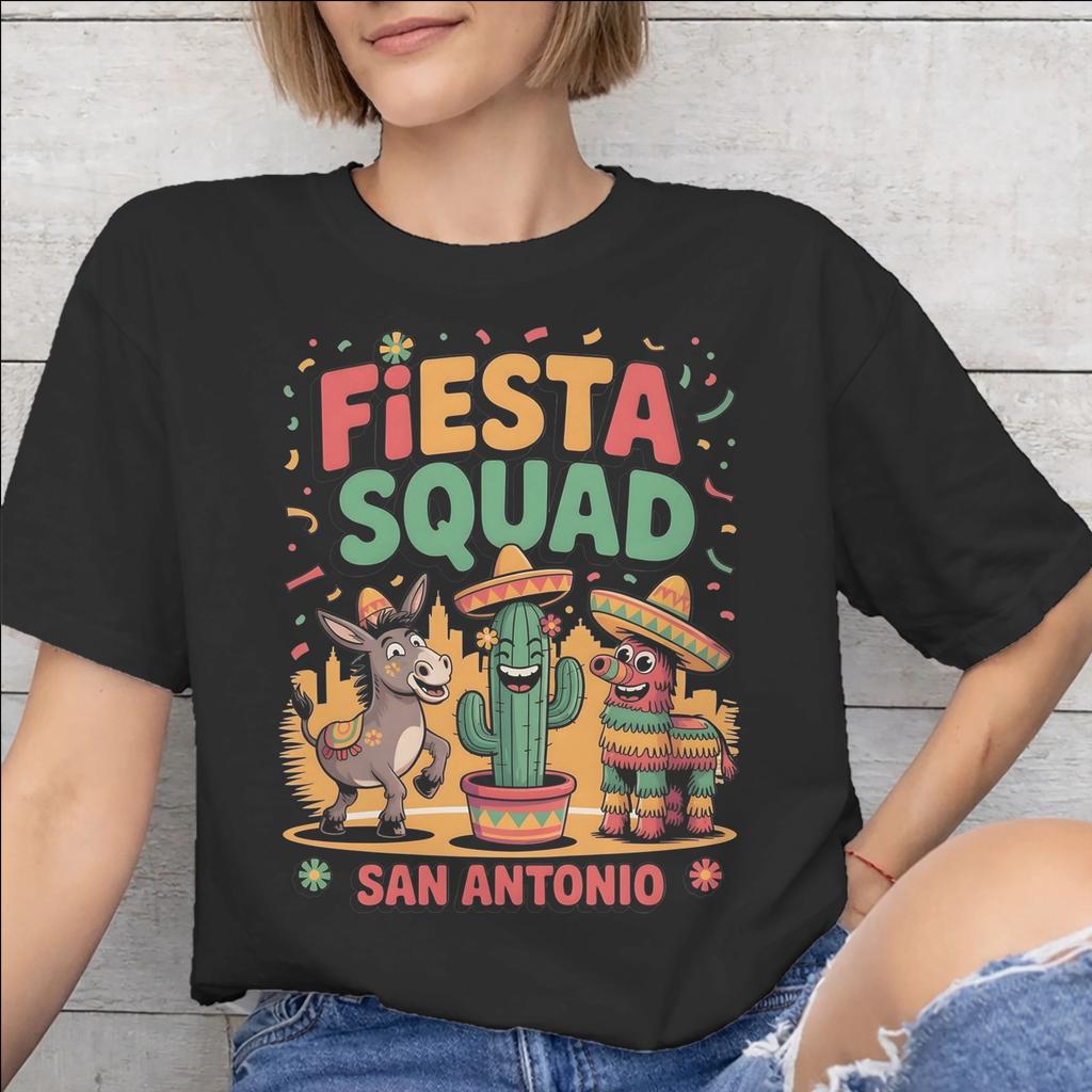 Fiesta Squad Cinco De Mayo New Arrival T Shirts Unisex Unisex Pure Cotton Tee Shirt Clothing