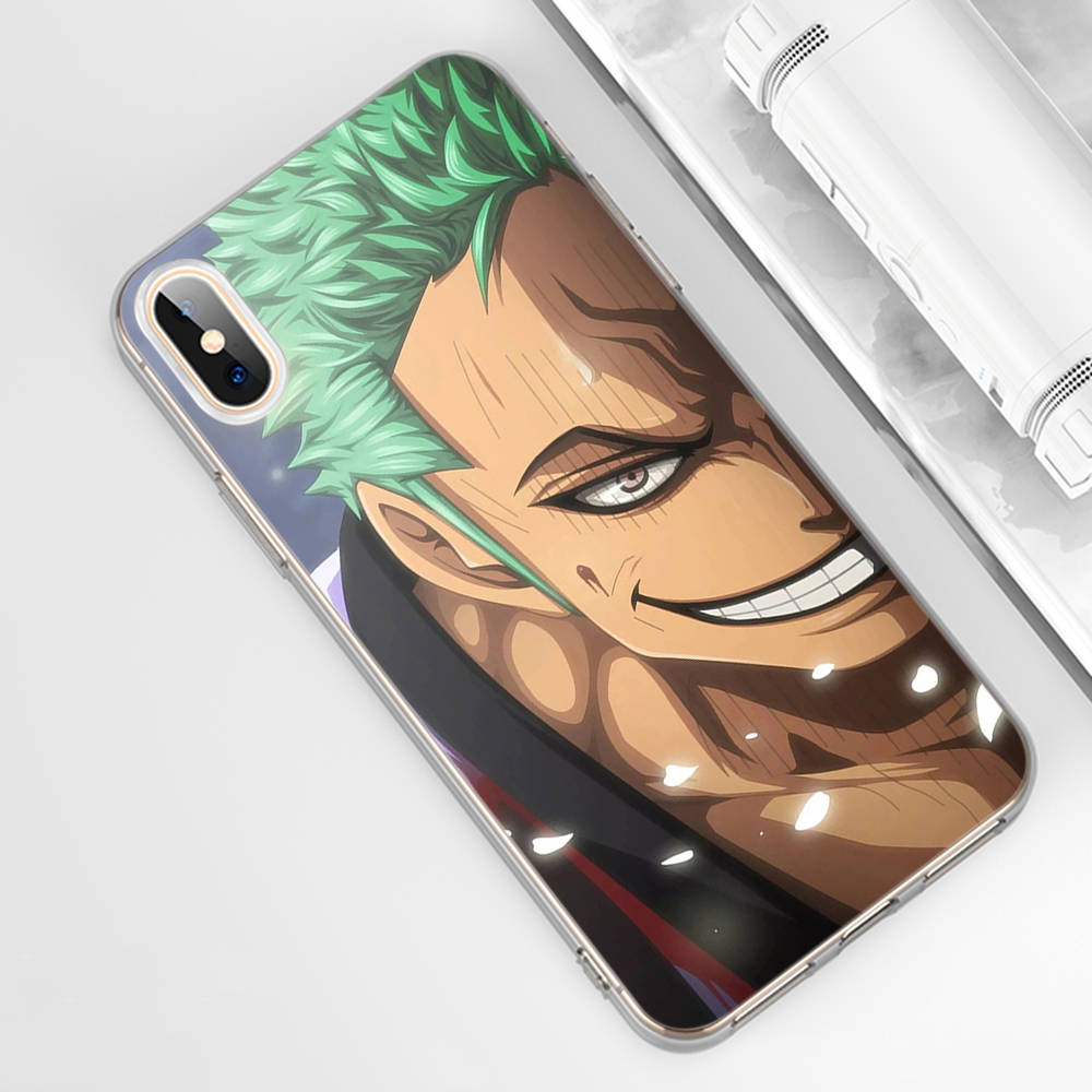 DT8 One Piece Zoro Sanji Hülle für Samsung A04 A14 A23 A34 A54 M23 M33 M52 M53 Realme 10 9 C30S C35 C55 VIVO Y02S Y21 Y33S Y51 X80 Pro Klare Hülle