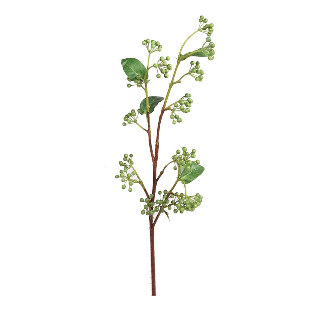 Artificial Fruit Branches Lifelike Versatile Simulation Fake Fruit Stems Plants for Home Decor Wedding Photography Green