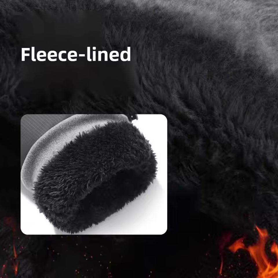 Winter Waterproof Thickened Cuffs Tightened Gloves Unisex Touch Screens Anti Slip Finger Glove Outdoor Running Cycling Equipment