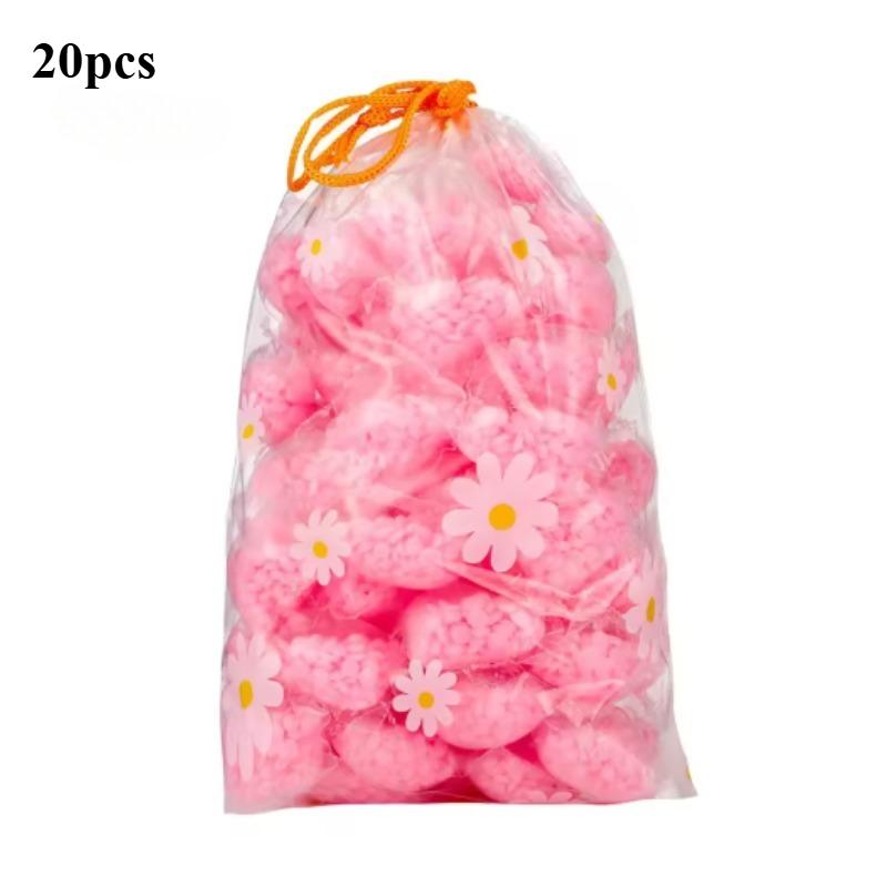 

20/40pcs Laundry Fragrance Beads Granule Water Soluble Softener Pods Laundry Scent Booster Aroma Boosting Clothes Aromatherapy Pink-20pcs