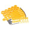 5 Set Gas Can Spout Kit Anti Spill HDPE Flexible 8.1in Hose Gas Can Nozzle Replacement for 1 2 5 10 Gallon Fuel Cans