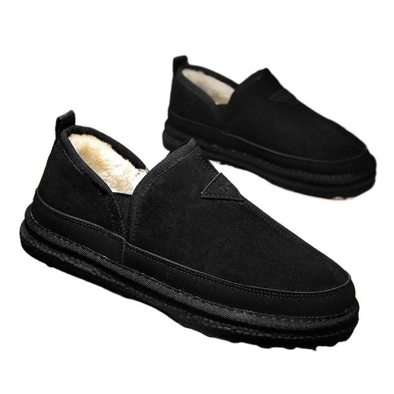 Cotton shoes winter new velvet warm thickened indoor and outdoor wear home lazy cotton slippers
