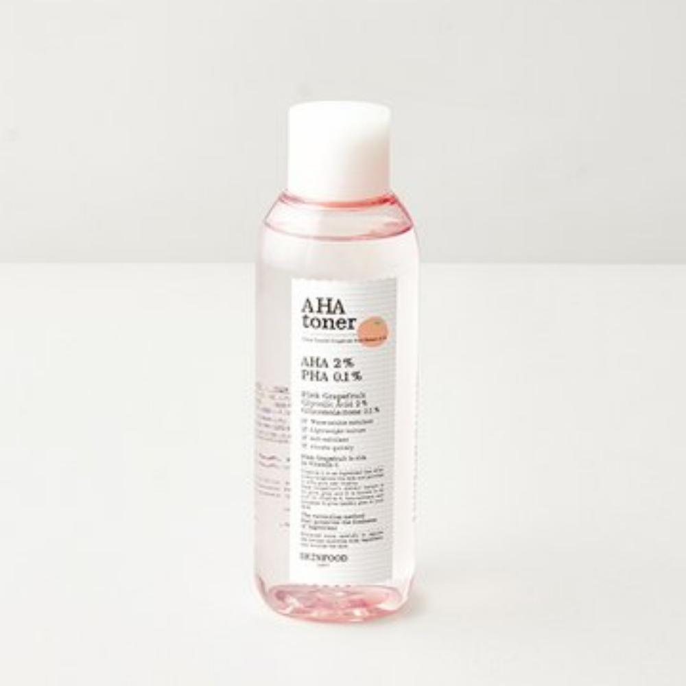 

SKINFOOD Тонер с розовым грейпфрутом и AHA-кислотами 200 мл, Мягкое отшелушивание и осветление кожи, K-Beauty