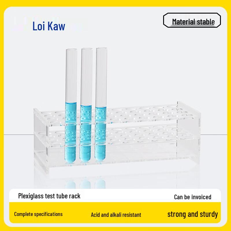 Multi-Hole Acrylic Lab Test Tube Rack 18.5mm x 40