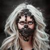 New Accessories Exaggerated Mask Halloween Costume Party Rhinestone Mask Accessory Mask