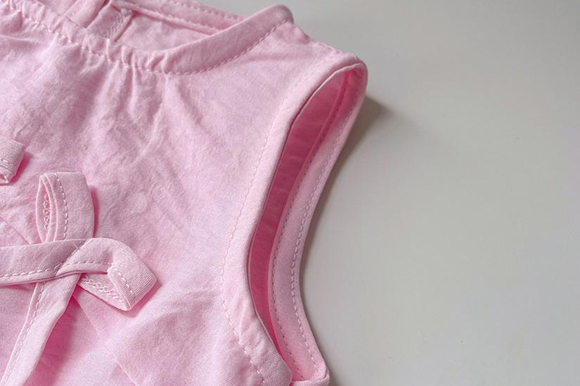 2026 Summer Girls' Bow Lace Sleeveless Tank Dress