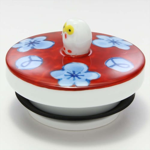 Hasami Ware Clear Pot and Soy Sauce Dispenser, Large, Owl Design, 405006C701