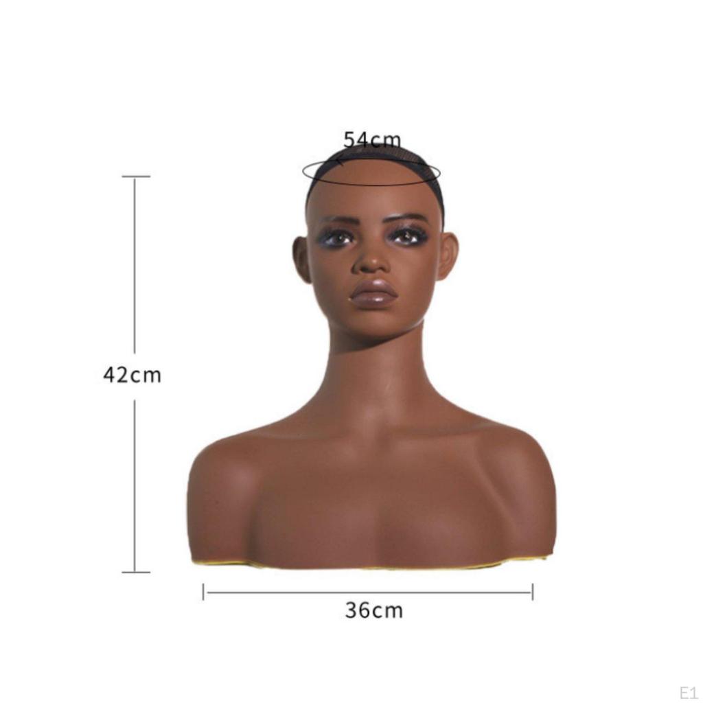 Mannequin Head Hairpiece Lightweight Display Bust for Salon Owners, Home