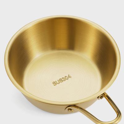 Bol Sierra en acier inoxydable 304 pour l'extérieur, vaisselle de pique-nique, Barbecue Portable, randonnée, Camping, 380ml