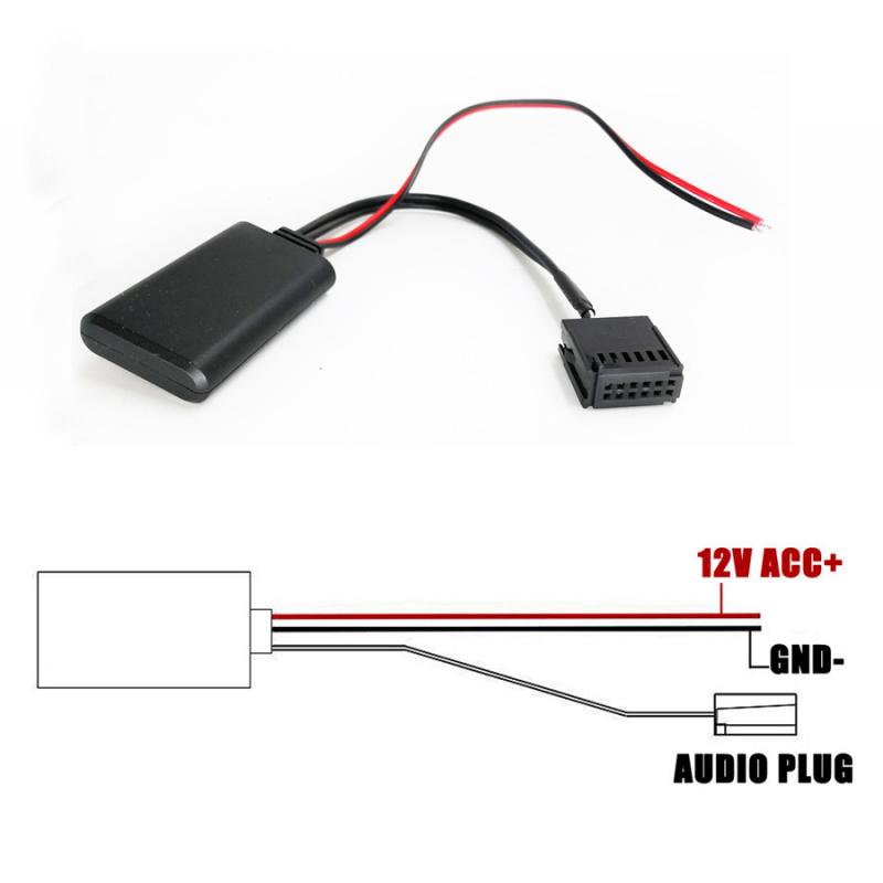 New Bluetooth AUX-IN Cable Wireless Audio Adapter For Ford Focus Mondeo 6000CD
