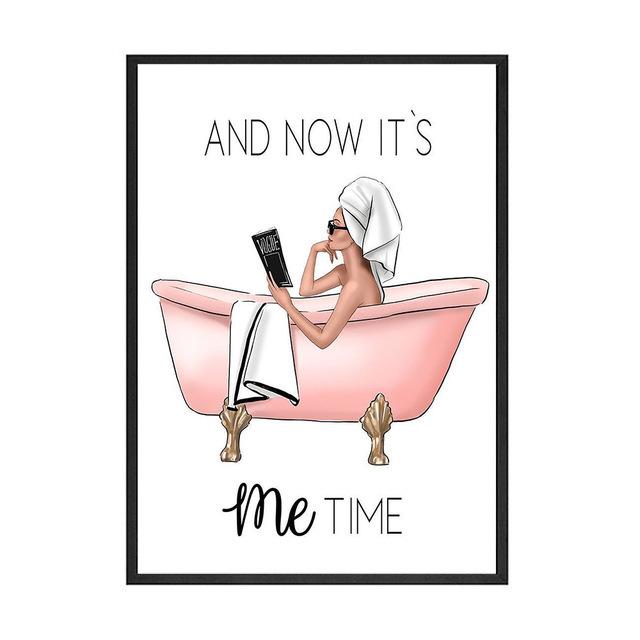 Severská umělecká reprodukce na zeď Girl Room Dekor Malba na plátno Koupelna Nástěnná dekorace It's My Time Plakát a obraz Bez rámu