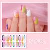Nail Polish Sticker Self-Adhesive Nail Sticker Manicure Sticker Full Nail Wraps Waterproof Nail Strips with Nail File