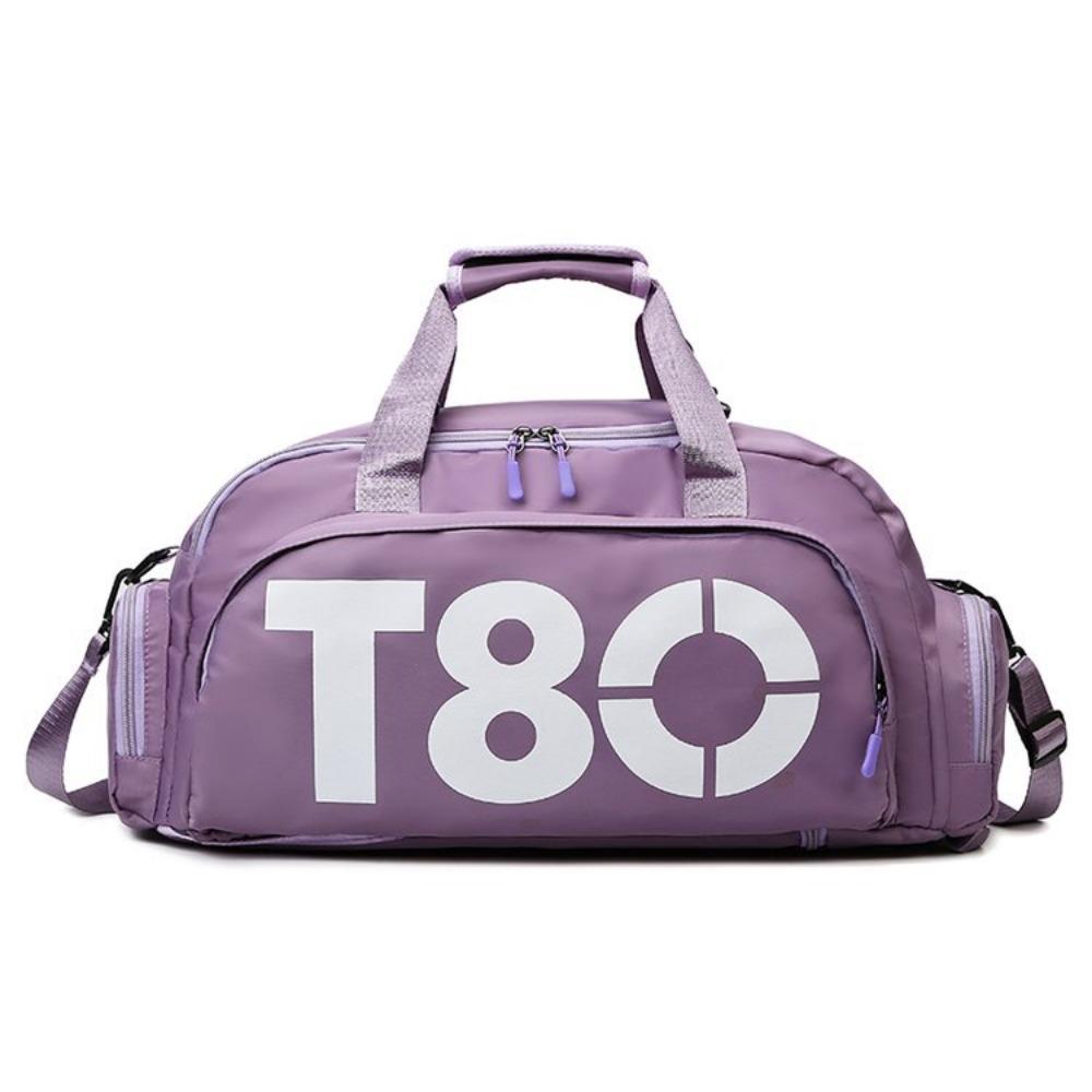 Sports fitness bag female alphabet casual short-distance travel bag shoe compartment multi-purpose storage backpack