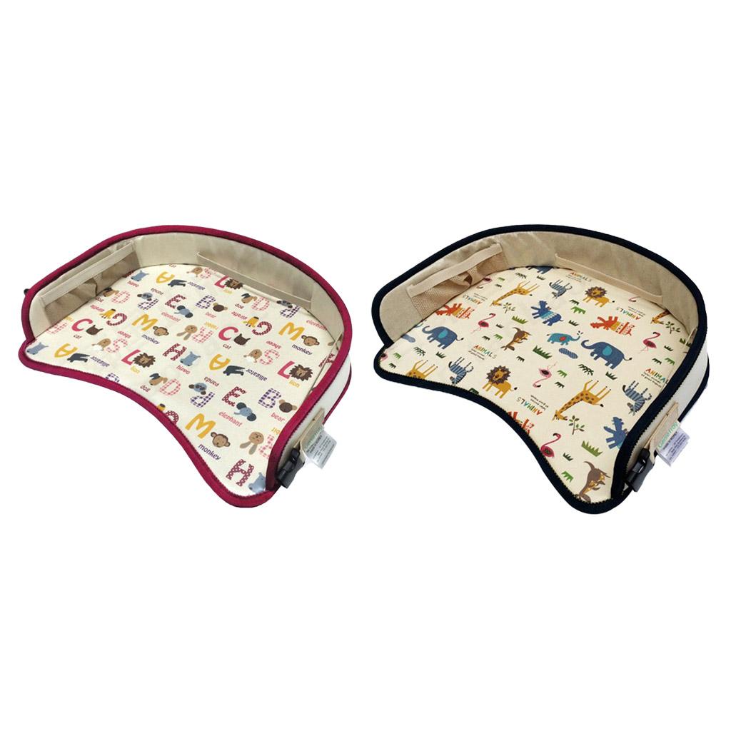 Kids Travel Tray Toddler Car Seat Lap Table Art Supplies Multifunctional For Baby Children Drawing Writing