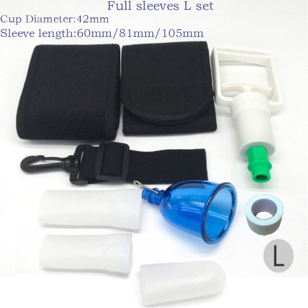 Extensor de pênis masculino Conjunto de copo de vácuo Extensão de glande Manga de silicone Maca Bomba Cabide Ampliação Produto adulto para homens Ferramentas