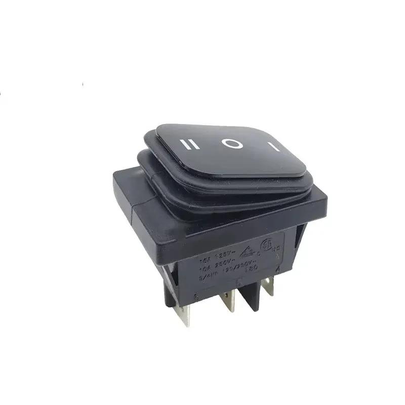 1/5/20PCS 3 Position 6 Pins KCD4 Waterproof Switch ON-OFF-ON Rocker Switch 12V Power Switch self-Locking 16A 250VAC 20A125VAC