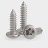 304 Stainless Steel Self-Tapping Screws, Round Head, Sizes: M1.2-M8