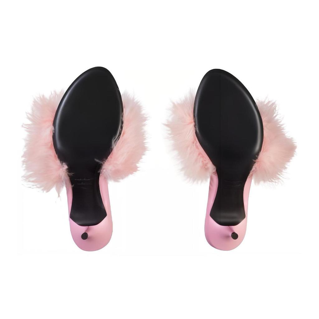 Balenciaga Boudoir 70mm Sandals 'Pink Feathers' Women's 787447W0WMQ5000