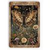 Eisen Wandkunst Vintage Motte Floral Schild Böhmisch Haus Garten Dekor
