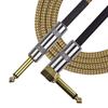 6 Meters/ 20 Feet Musical Instrument Audio Guitar Cable Cord 1/4 Inch Straight To Right-angle