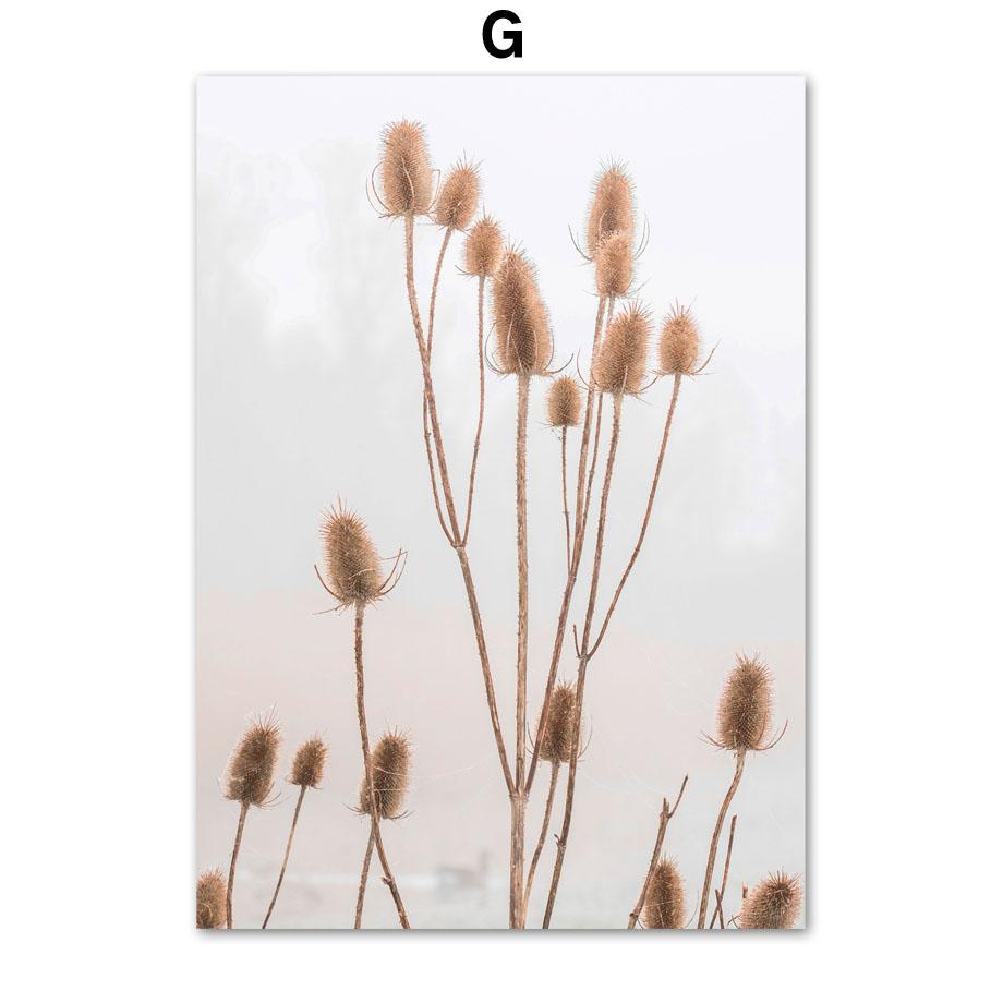 Beige Lake Farm Boat Dandelion Boho Abstract Lines Posters And Prints Canvas Art Wall Decoration Home Paintings For Living Room