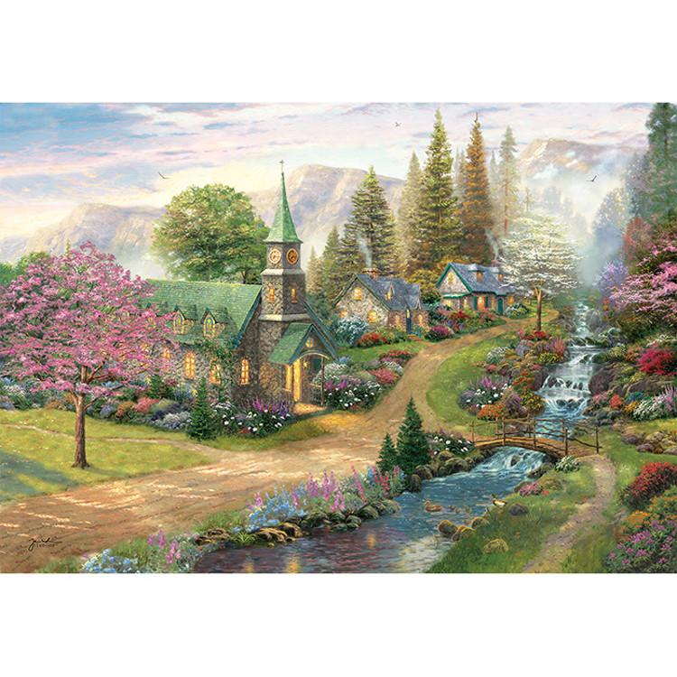 1000-teiliges Puzzle – Kapelle, beliebtes koreanisches Puzzle