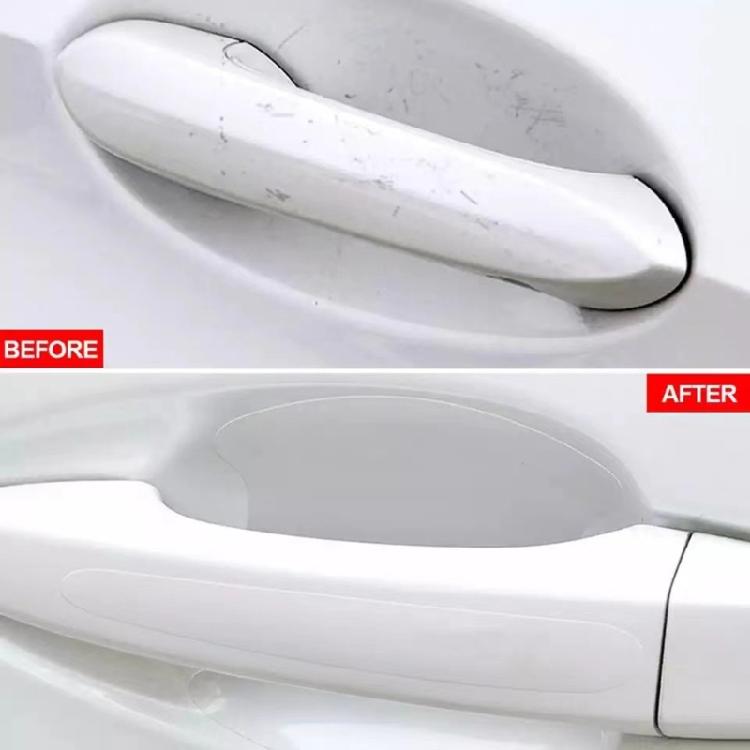 8Pcs Protection Film Car Door Bowl Handle Protective Sticker Car Exterior Decals Invisible Stickers Self-Adhesive Film