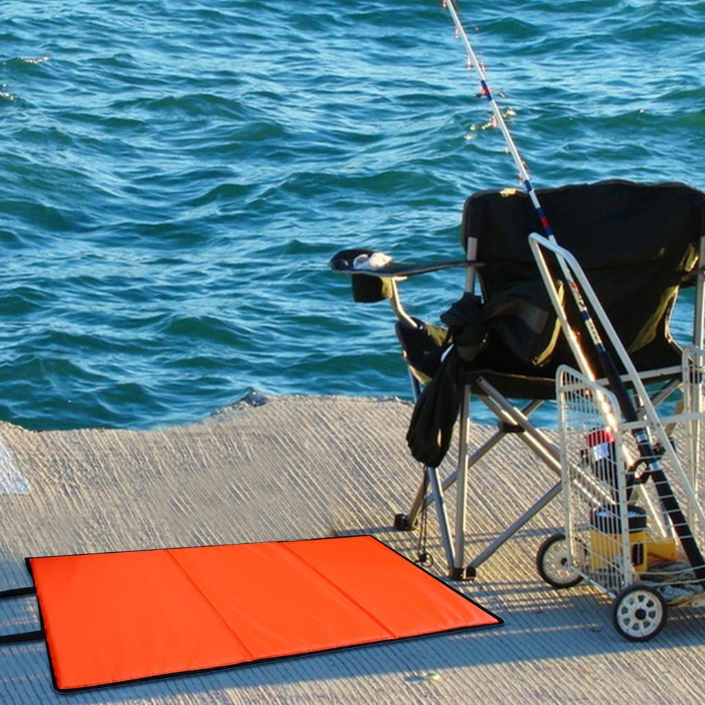 Fishing Unhooking Mat Waterproof Fish Supplies Travel Unhooking Fishing Landing Mats for Bass Trout Catfish Saltwater Freshwater