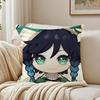 Popular Genshin Impact Venti Pillow Cushion Cover Pillowcase Anti-Dustmite Living Room Sofa Decor Cushion Room