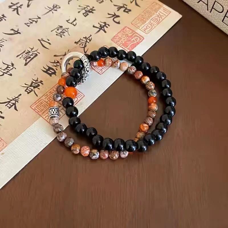 Rustic Stylish Peace Bead Bracelet Unique Highend Design Perfect Couples For