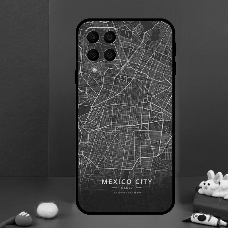 Ins Travel Country Sketch City Map For Samsung Galaxy M31 M51 M33 M13 M23 M53 M15 M55 M14 M34 M54 M20 M30s M32 M52 Phone Case