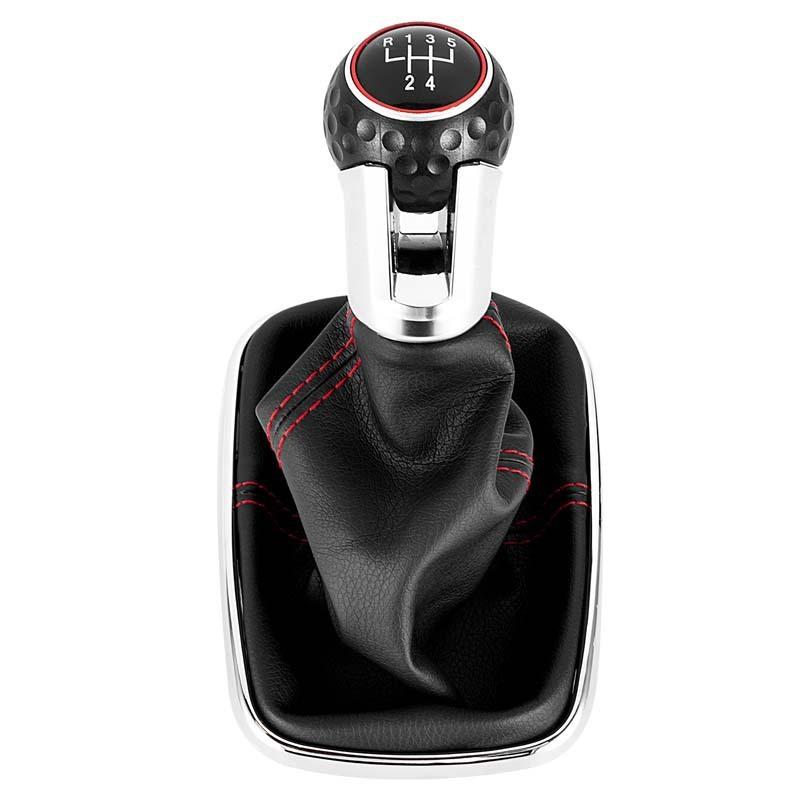 5/6 Speed Integrated Gear Shift Knob & Dust Boot for Volkswagen VW Golf 4 & Bora - Transmission Lever, Durable Auto Accessories
