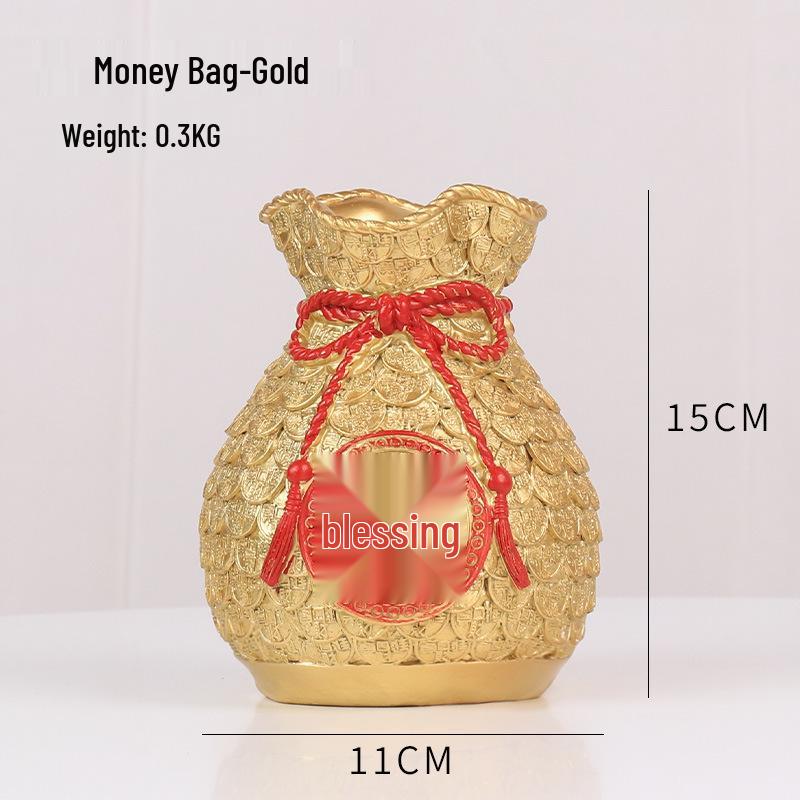 Golden Wheat Ear Festive Vase Ornaments for Home or Housewarming